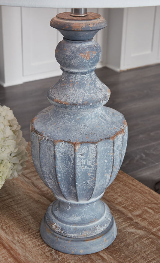 Cylerick - Terracotta Table Lamp - Antique Blue