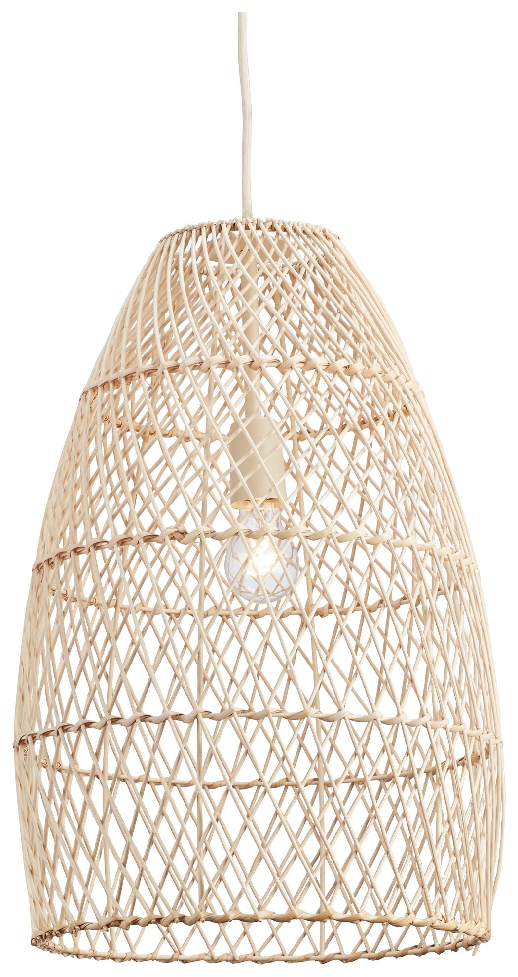 Calett - Beige - Rattan Pendant Light