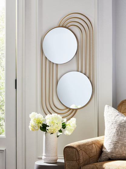 Warrenley - Accent Mirror - Gold Finish