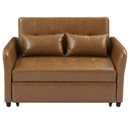 Convertible Sleeper Sofa Bed With 3 USB Ports