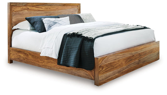Dressonni - Queen Panel Bed - Brown