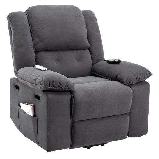 Massage Recliner Power Lift Chair With Adjustable Massage And Heating Function