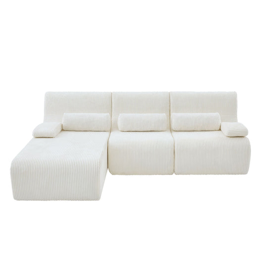 Oversized Sectional Sofa, Living Room Seating With Modular Design