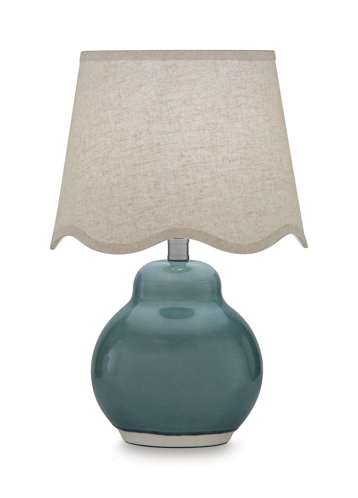Byronburg - Ceramic Table Lamp - Blue / Beige