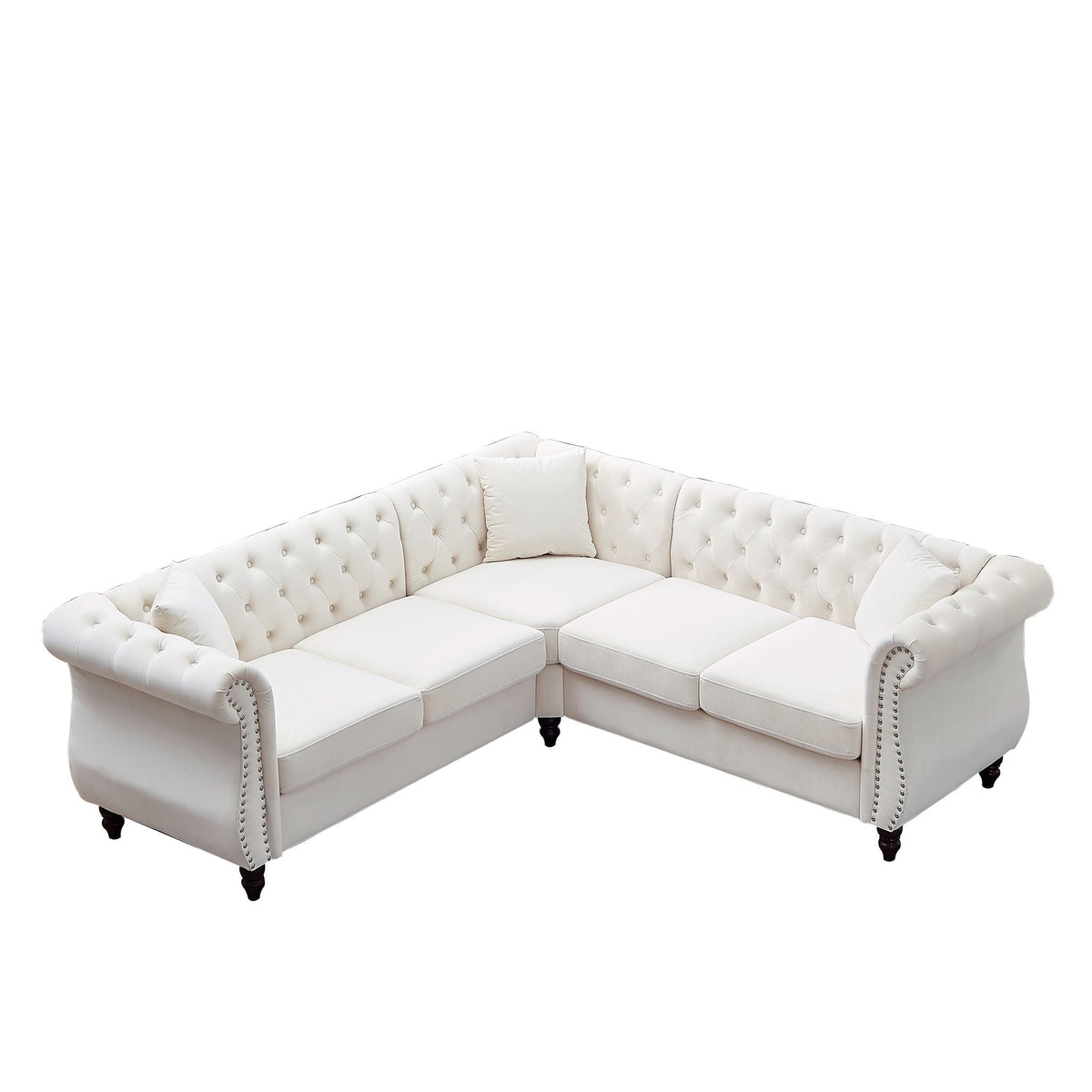 Streamline Modern L-Shaped Corner Sofa