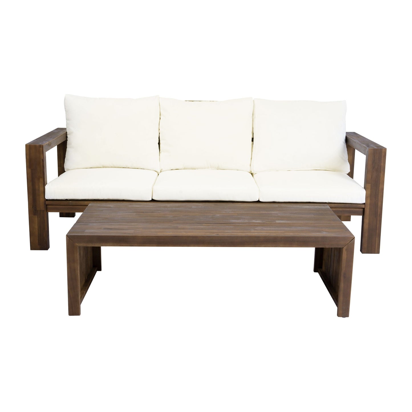 3 Seater Patio Set, Outdoor Sofa & Coffee Table Set