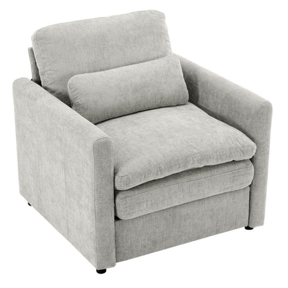 Cozy Upholstered Cushion Armchair For Living Room