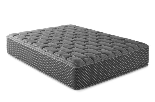 13" Queen Quilted Hybrid Mattress, Firm - Gray