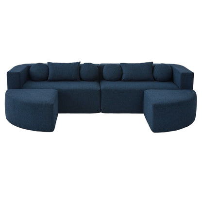Boneless - Couch Modular Sectional Sofa With Deep Seating And Curved Design