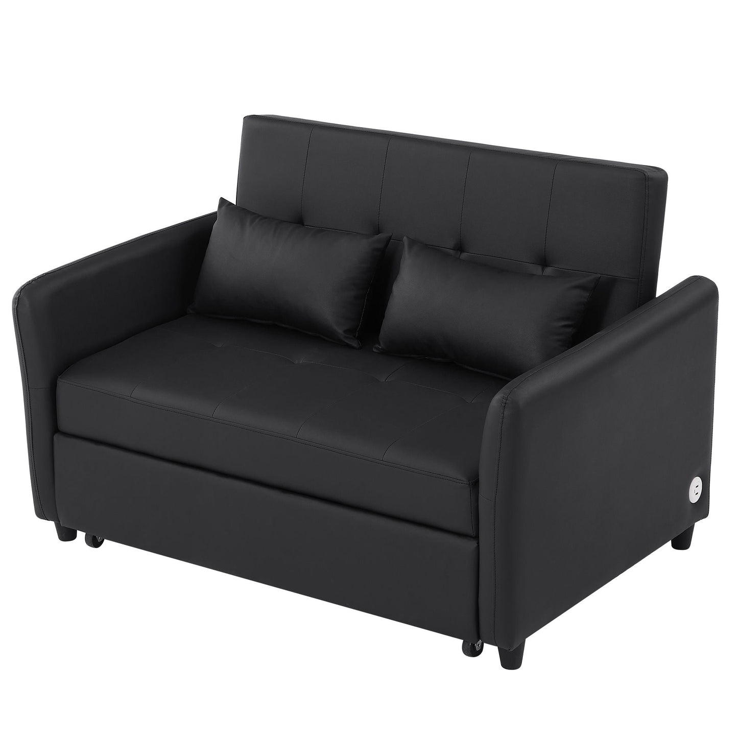 Convertible Sleeper Bed, Adjustable Oversized Armchair With 3 USB Ports