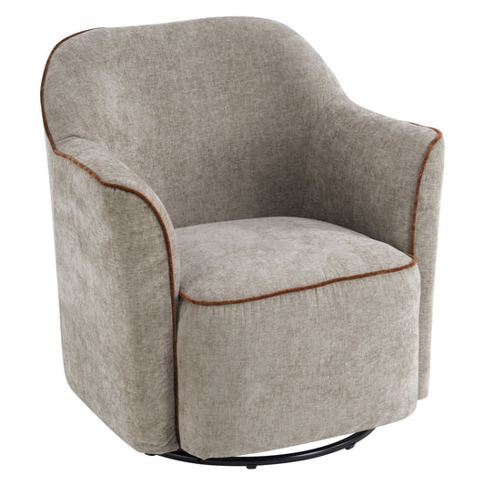 360° Swivel Accent Chair With Flared Arms