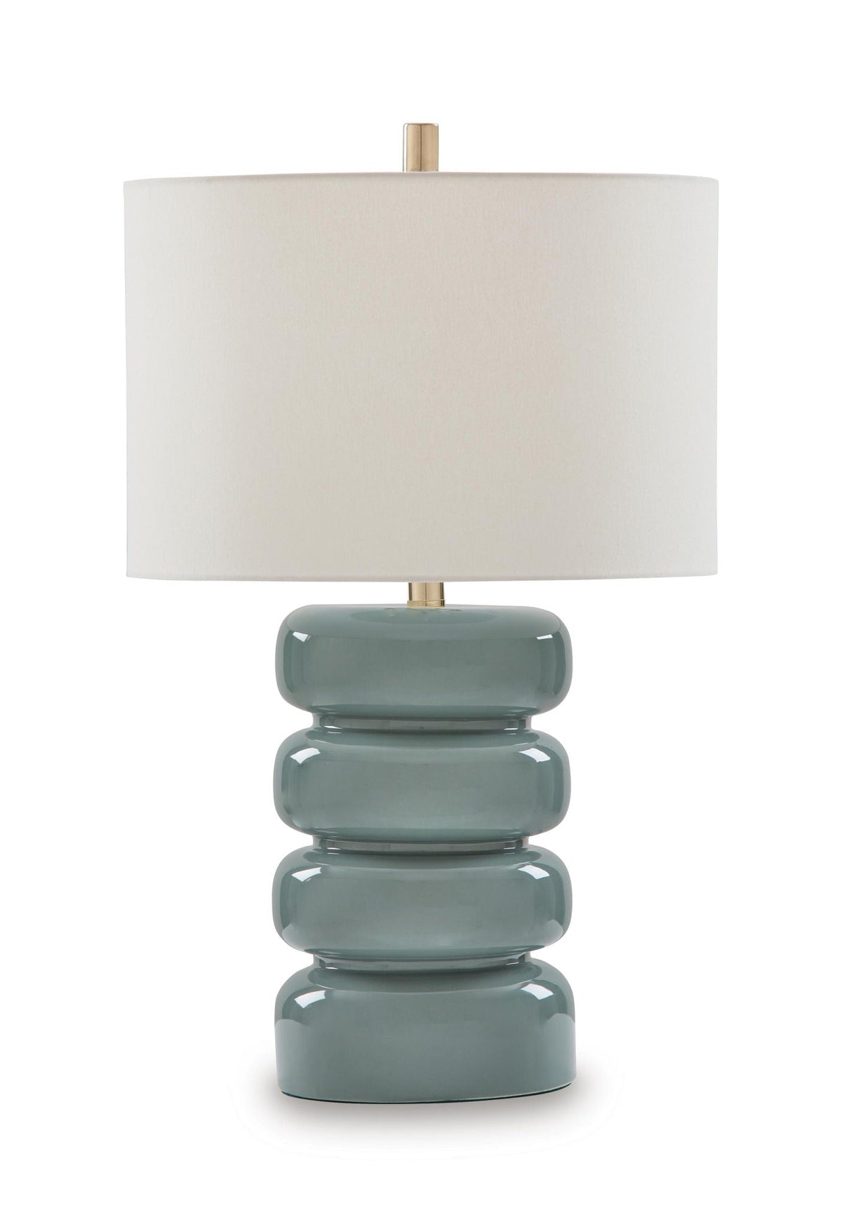 Clayard - Ceramic Table Lamp - Gray Blue