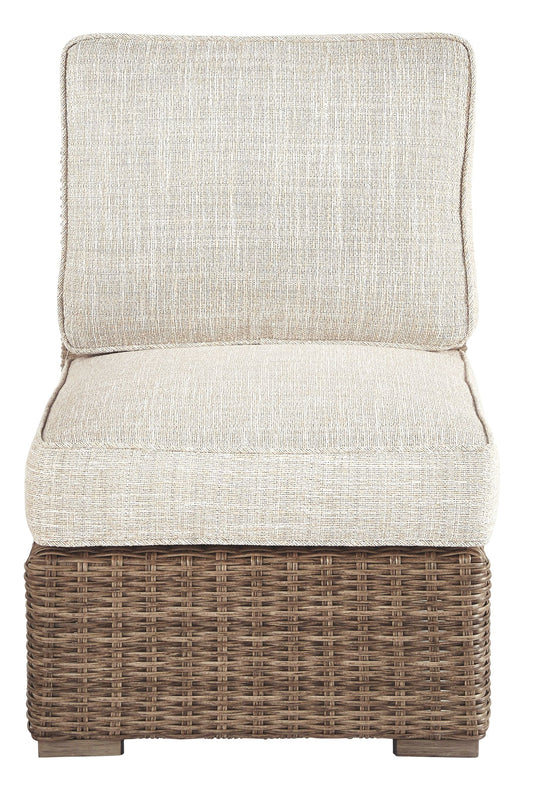 Beachcroft - Armless Chair w/Cushion - Beige
