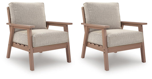 Grover Beach - Lounge Chair With Cushion (Set of 2) - Driftwood