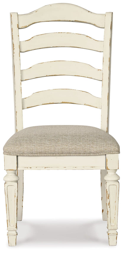 Realyn - Dining UPH Side Chair (Set of 2) - Ladderback - Chipped White