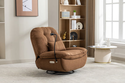 Power Recliner Swivel Glider USB Charger With Bluetooth Music Player, Sleep, Working, Game And Leisure