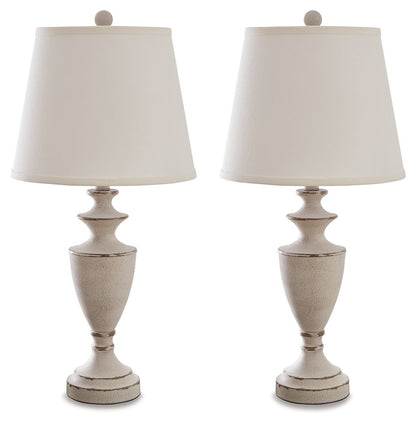 Dorcher - Antique Gray - Metal Table Lamp (Set of 2)