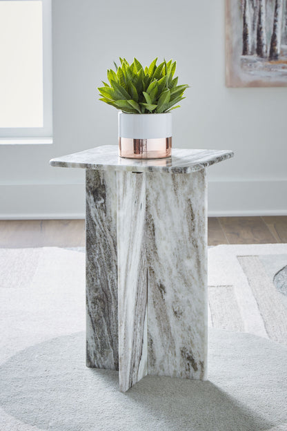 Keithwell - Square Accent Table - Gray