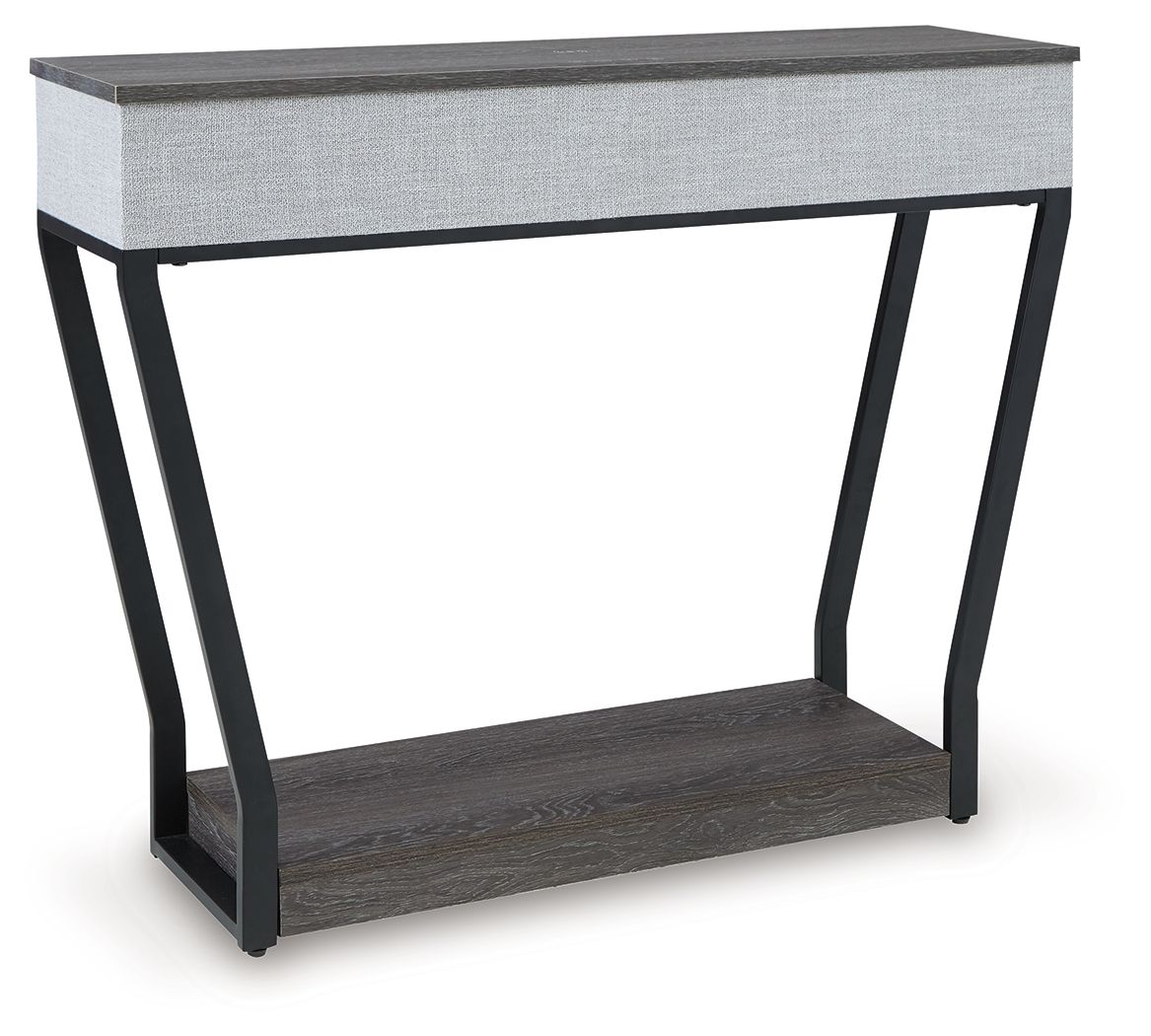 Sethlen - Console Sofa Table - Gray / Black