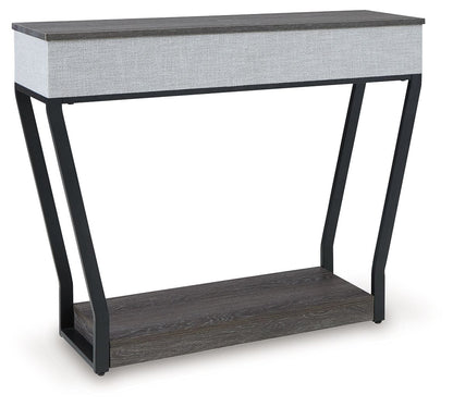Sethlen - Console Sofa Table - Gray / Black
