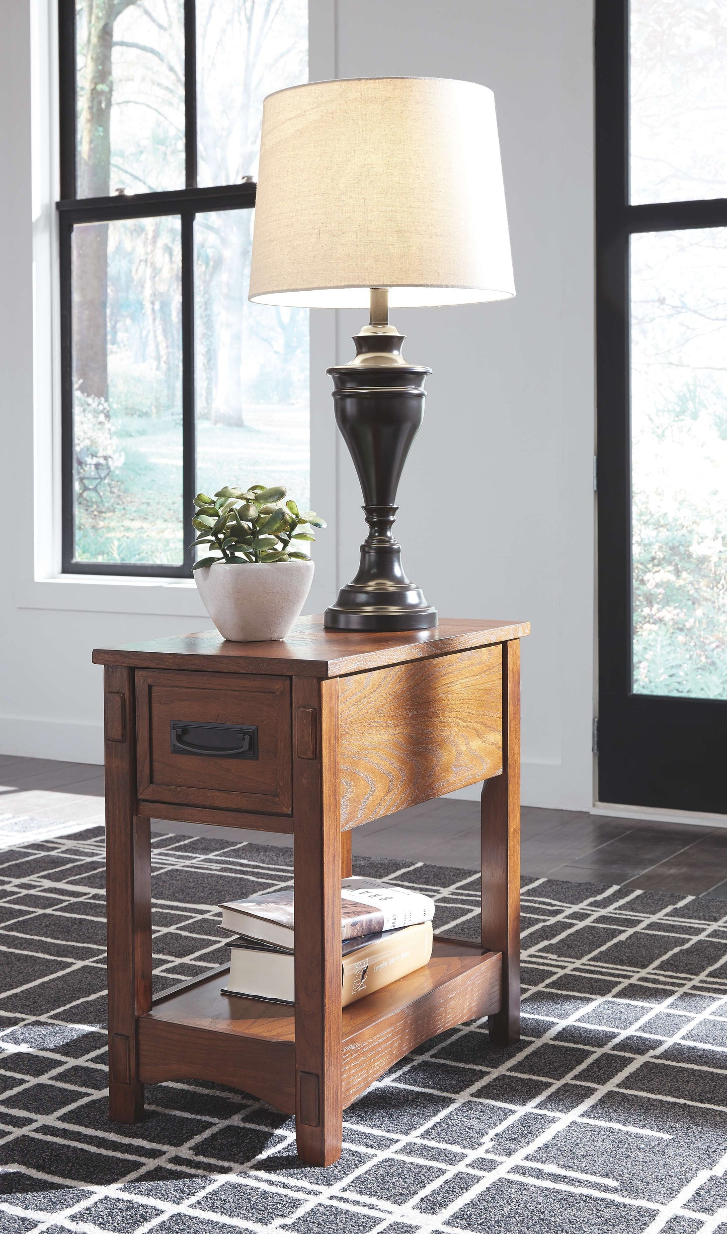 Breegin - Brown - Chair Side End Table - Medium