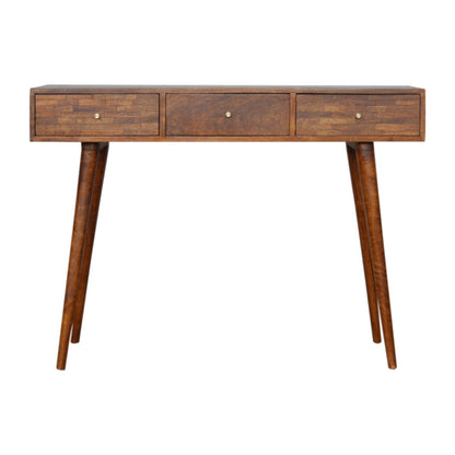3 Drawer Assorted Console - Brown