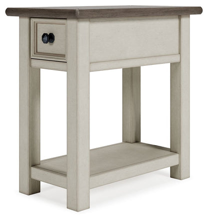 Bolanburg - White / Brown / Beige - Chair Side End Table