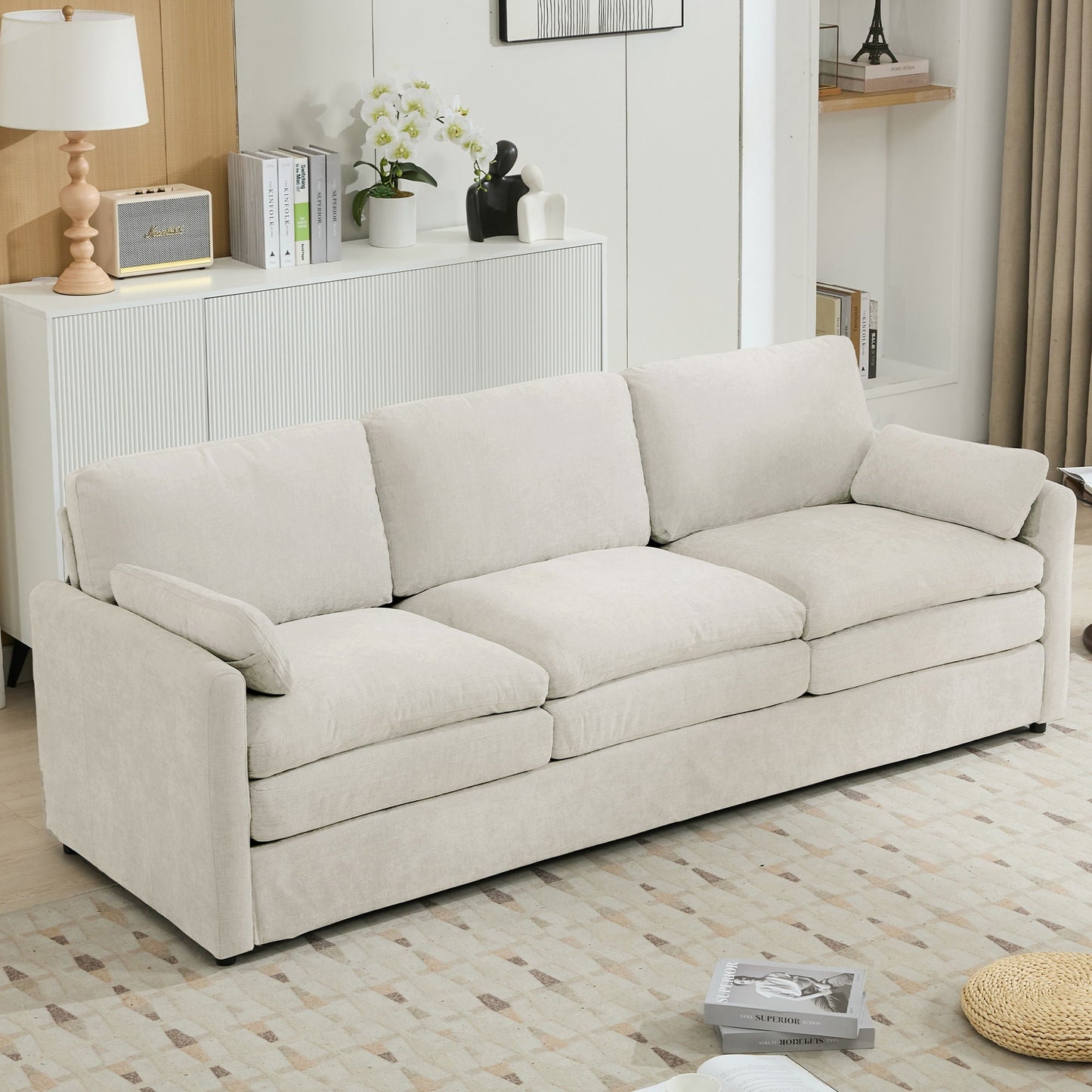 Cozy Upholstered 3 Seater Sofa Cushion For Living Room