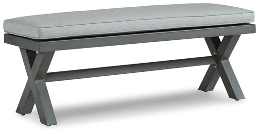 Elite Park - Bench With Cushion - Gray