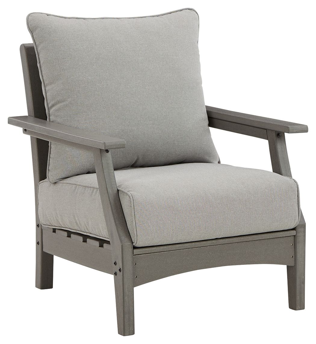 Visola - Lounge Chair w/Cushion (Set of 2) - Gray