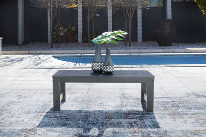 Amora - Charcoal Gray - Rectangular Cocktail Table