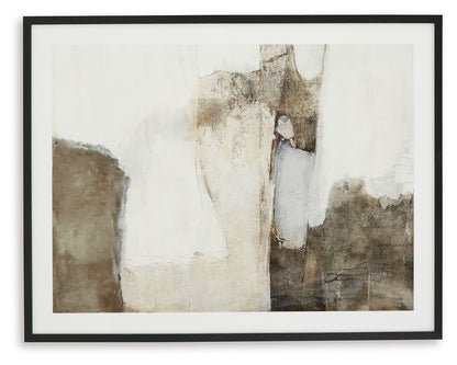 Aldricton - Wall Art - Brown / White
