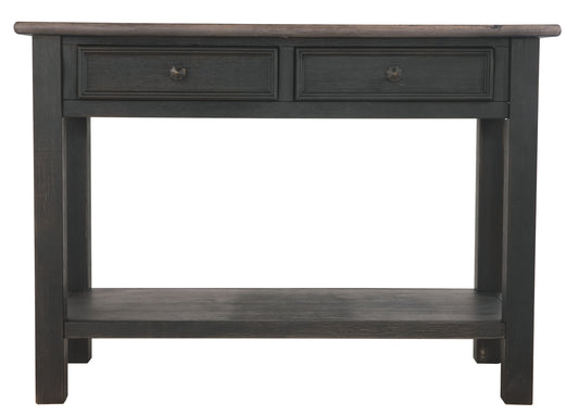 Tyler Creek - Sofa Table - Grayish Brown / Black