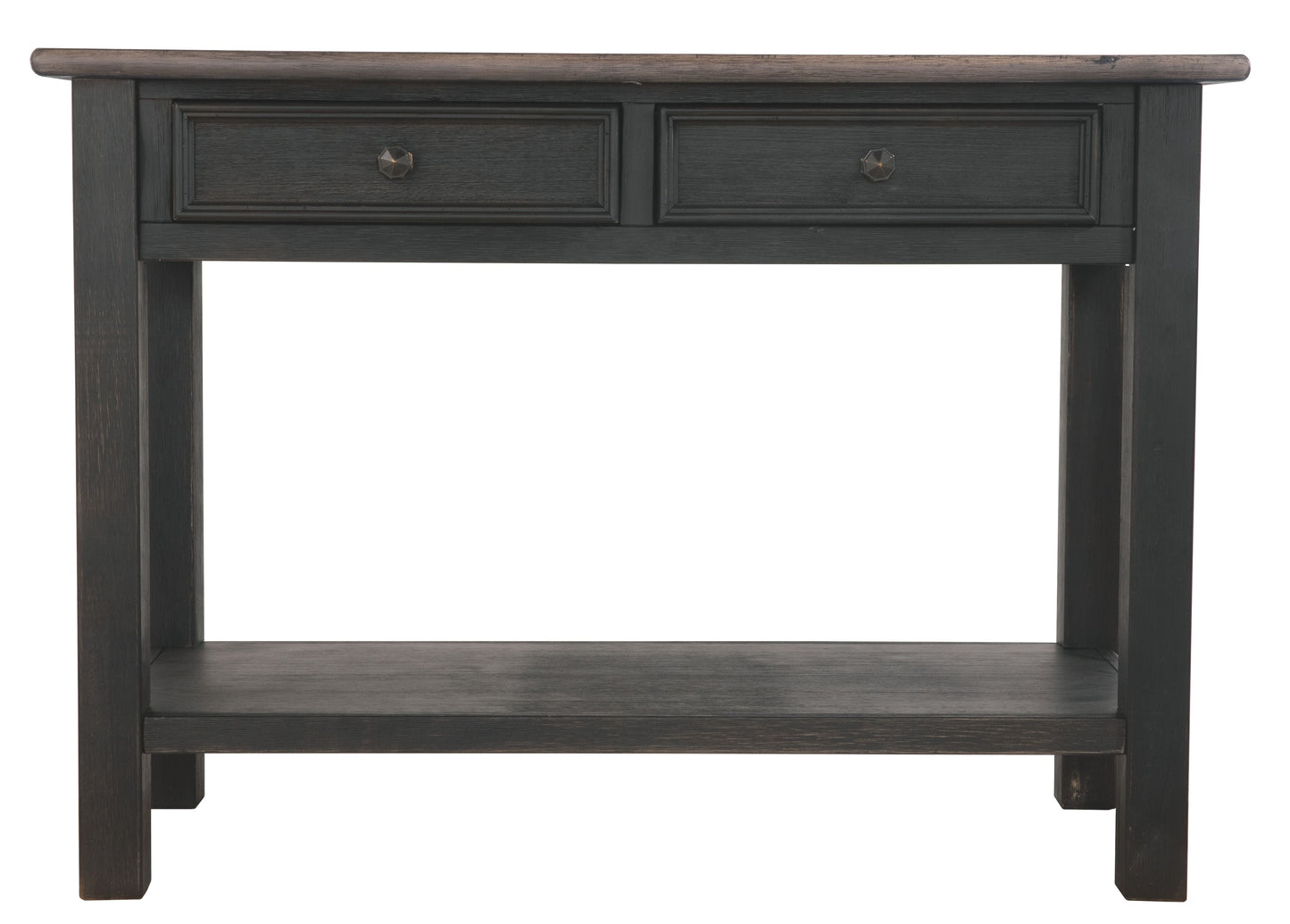 Tyler Creek - Sofa Table - Grayish Brown / Black