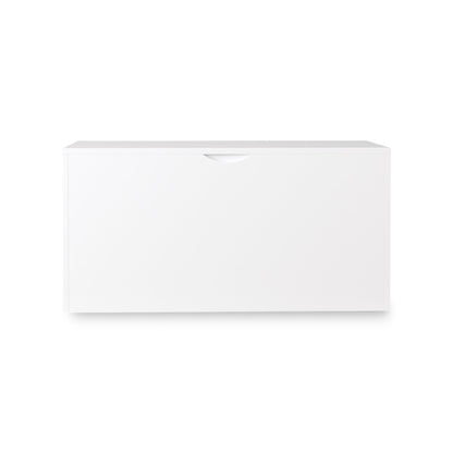 Toy Storage Organizer With Rolling Drawer, Chest With Wheels, Large Pull Out Bin For Nursery - White