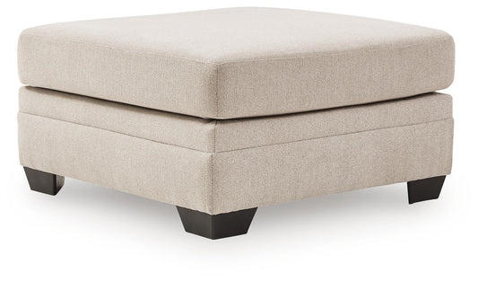 Mandi Point - Oversized Accent Ottoman - Marble