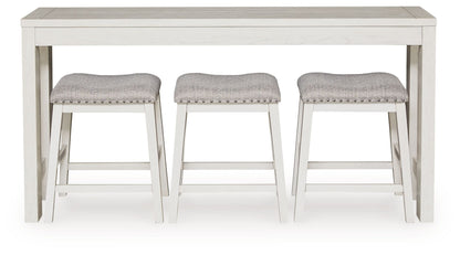 Robbinsdale - Rectangular Dining Room Counter Table Set (Set of 4) - Antique White