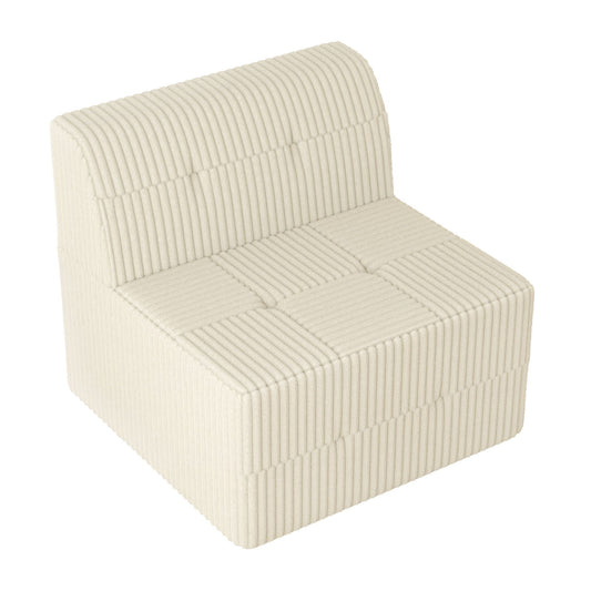 Modern Minimalist Sleeper Sofa, Compressed Sectional Single Seat