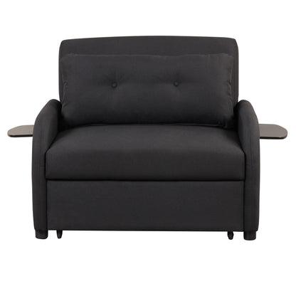 Versatile Pull Out Sofa Sleeper 3 In 1 With Wing Table & USB Charge, Compact Design