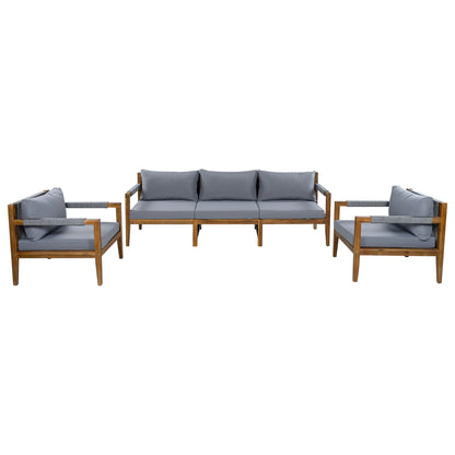 3 Piece Outdoor Sectional Sofa Set
