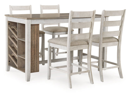 Skempton - Rectangular Counter Table With Storage - White