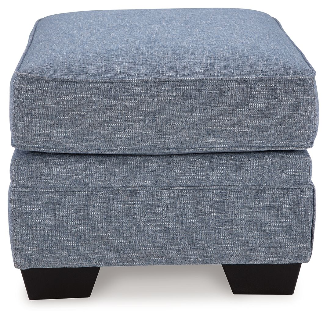 Carissa Manor - Ottoman - Denim