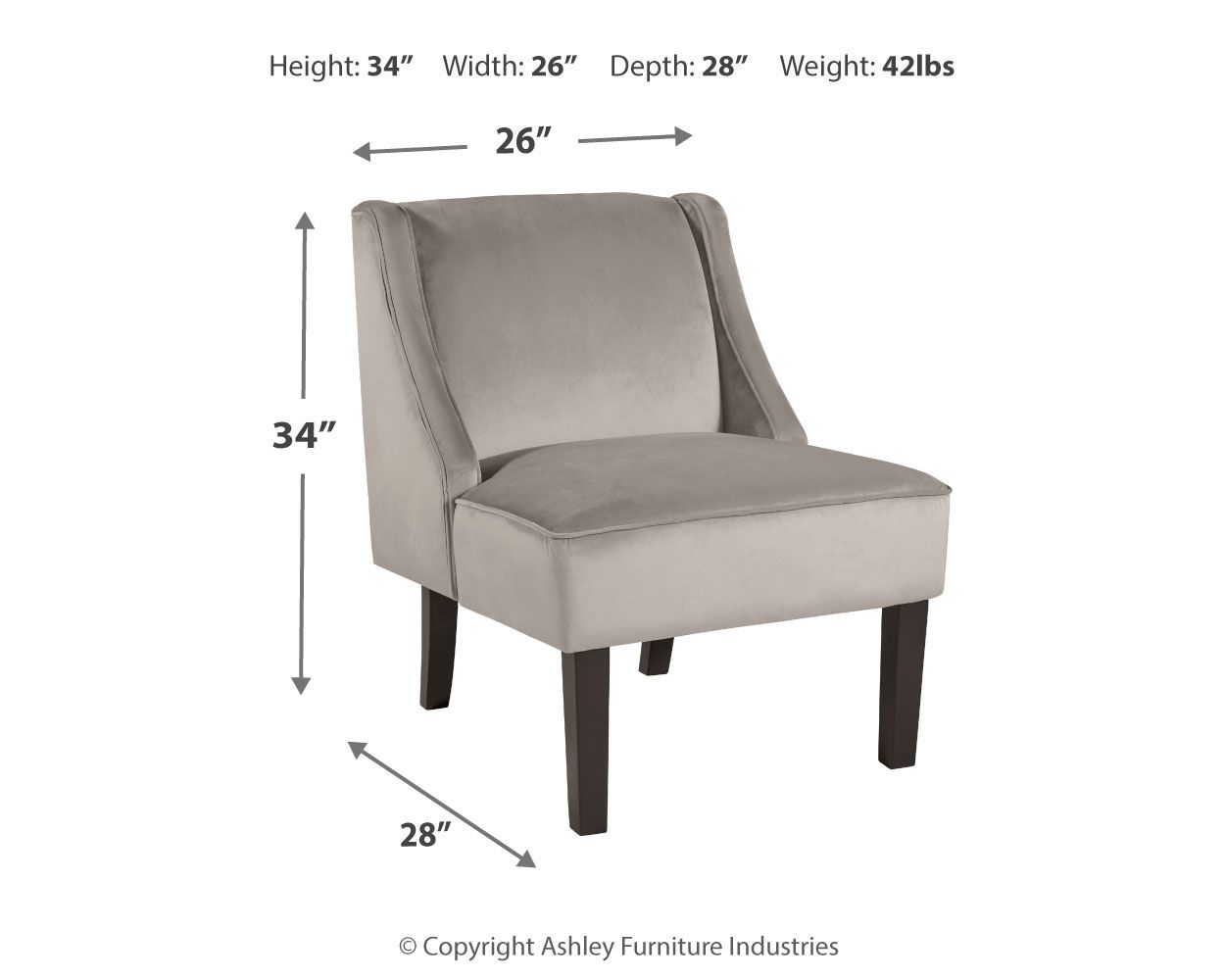 Janesley - Taupe - Accent Chair