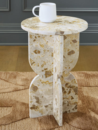 Treygan - Accent Table - Beige