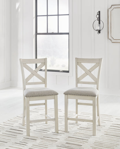 Robbinsdale - Upholstered Barstool (Set of 2) - Antique White