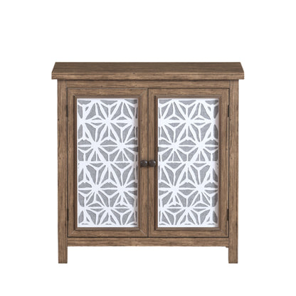 Storage Cabinet, Organizer - Brown Antique White