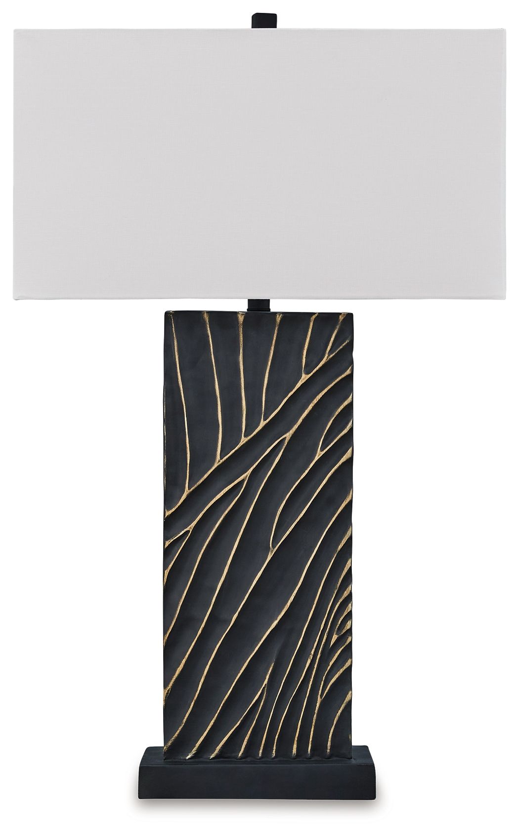 Bartlen - Poly Table Lamp - Black / Gold Finish