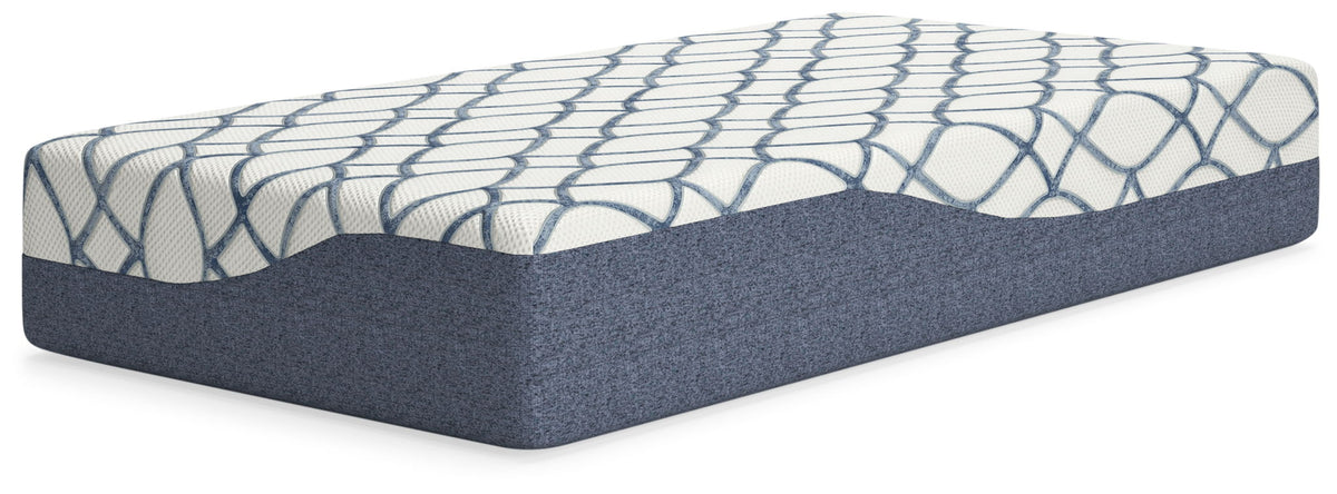 12 Inch Chime Elite 2.0 - Twin Mattress - White / Blue
