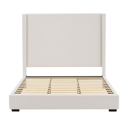 Hampton - Upholstered Platform Bed With Tall Headboard
