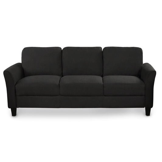 3 Seat Sofa Living Room Sofa - Black